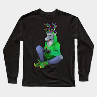 Gamer Reindeer Long Sleeve T-Shirt